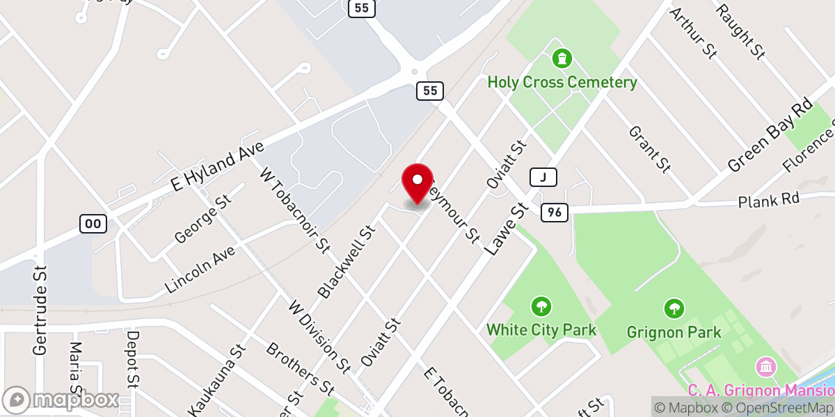 Map showing location of Fox Valley Bible Chapel
