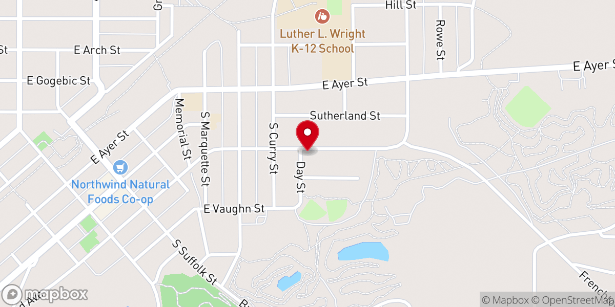 Map showing location of Curry House Historical Marker
