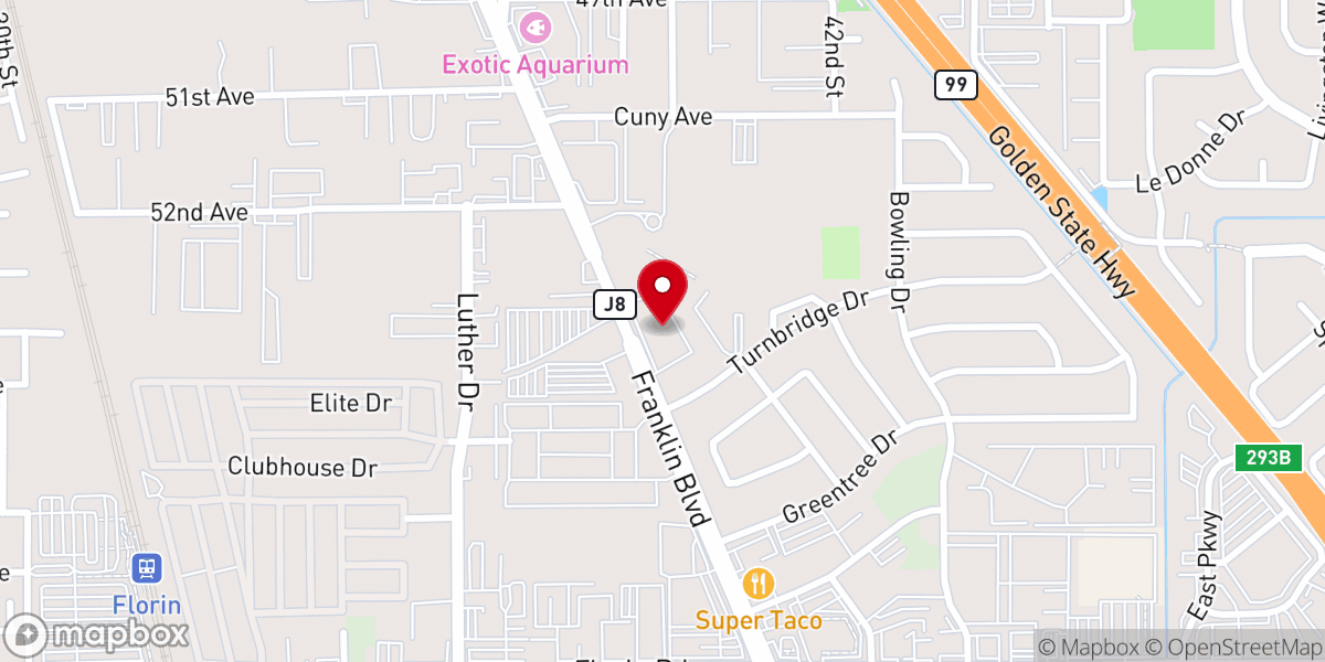Map showing location of Sacramento Japanese United Methodist Church