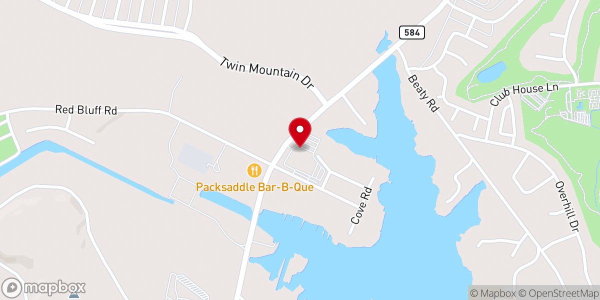 Map showing location of Glen Meadows Baptist Church