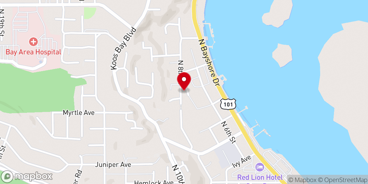 Map showing location of South Coast Gospel Mission