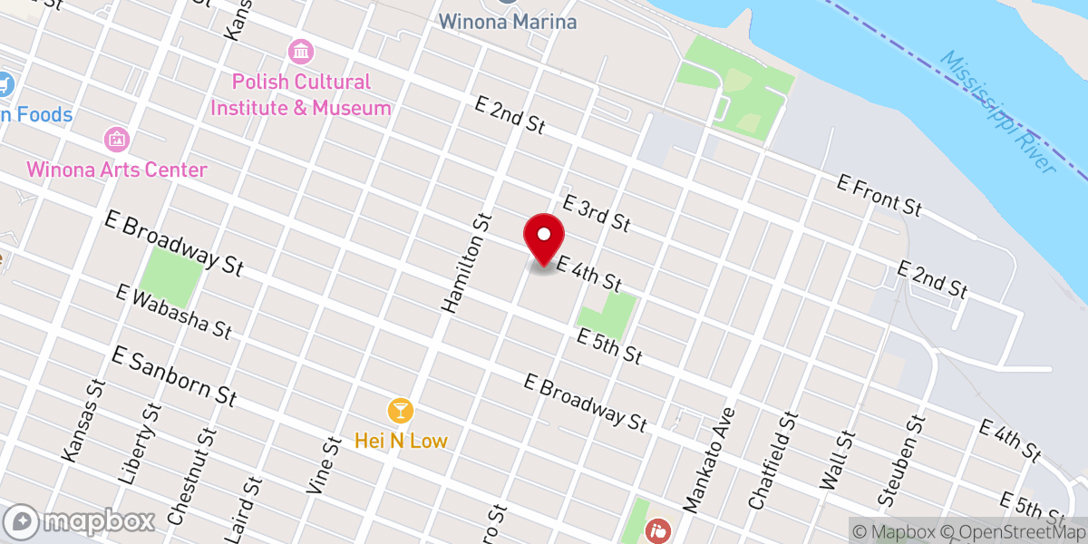 Map showing location of Basilica of Saint Stanislaus Kostka