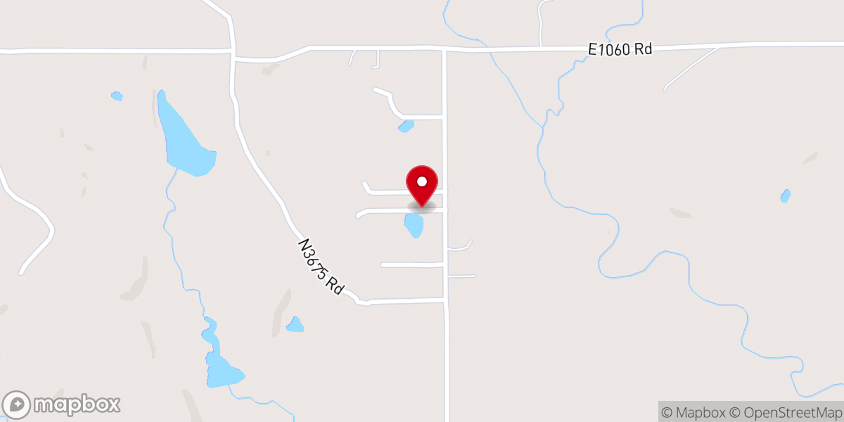 Map showing location of Boley Mennonite Church