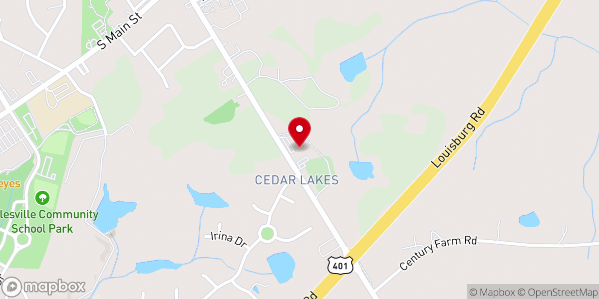 Map showing location of New Bethel Baptist Church