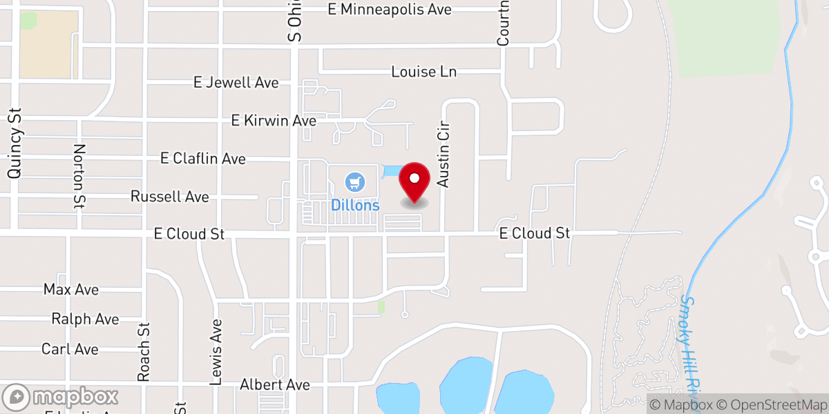 Map showing location of Emmanuel Church Salina