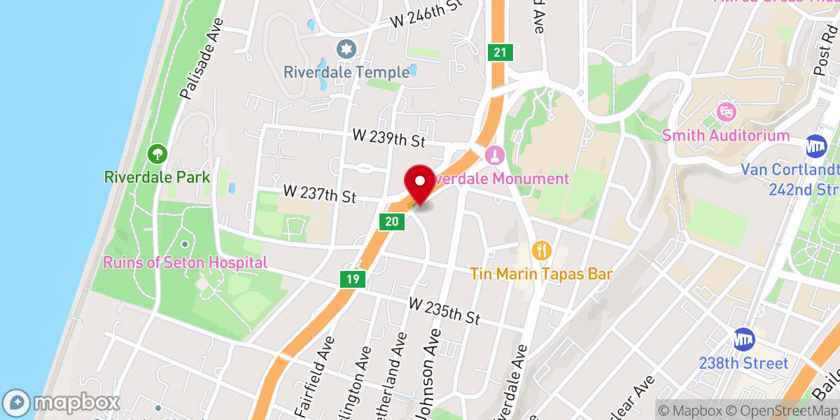 Map showing location of Yeshivat Maharat