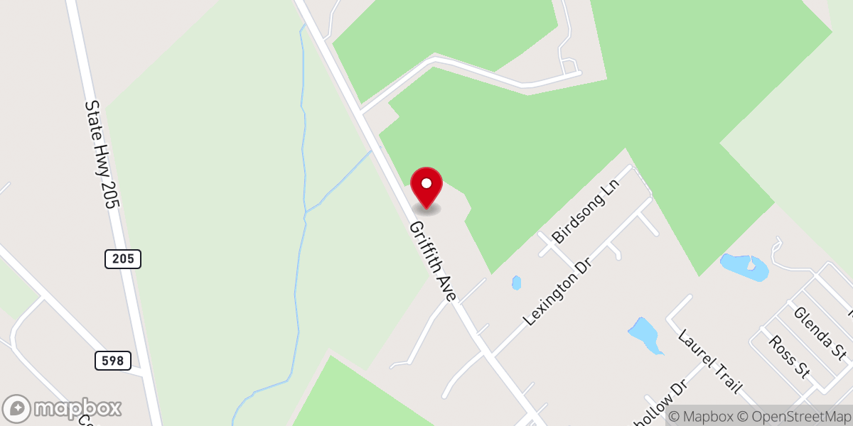 Map showing location of Life Pointe Church
