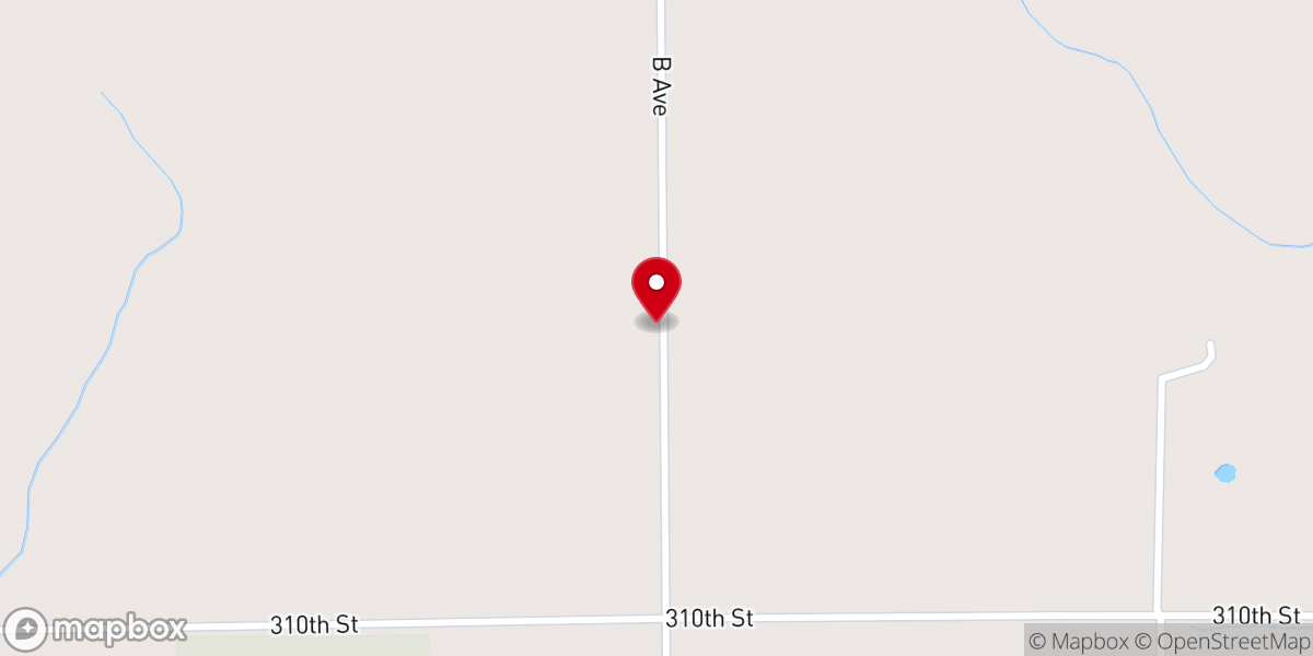 Map showing location of Trinity Lutheran Church