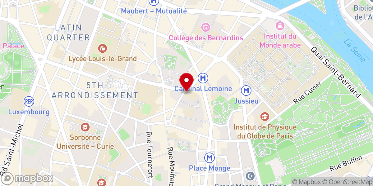 Map showing location of École Sainte-Geneviève