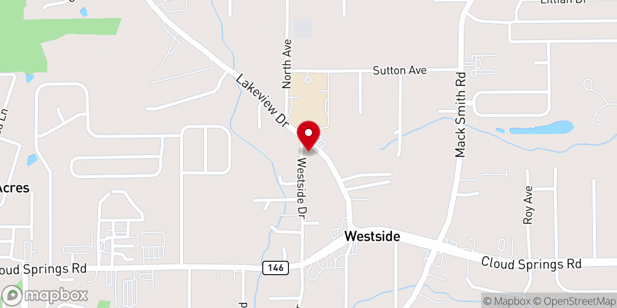 Map showing location of Glory Road Baptist Church,