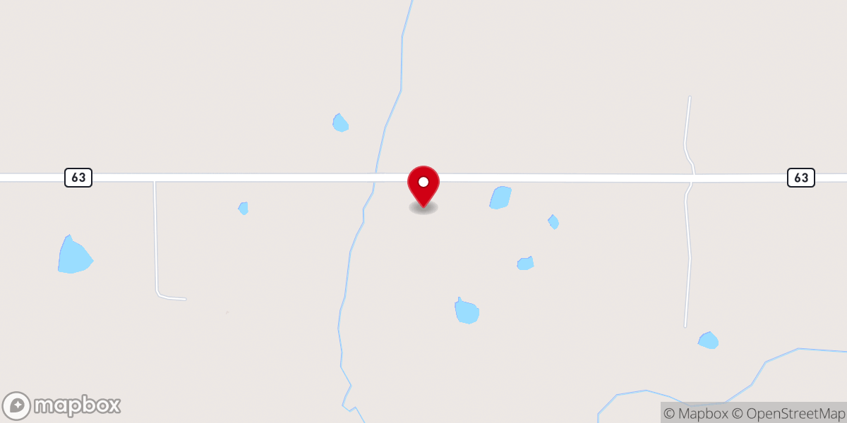 Map showing location of Prairie Grove Baptist Church