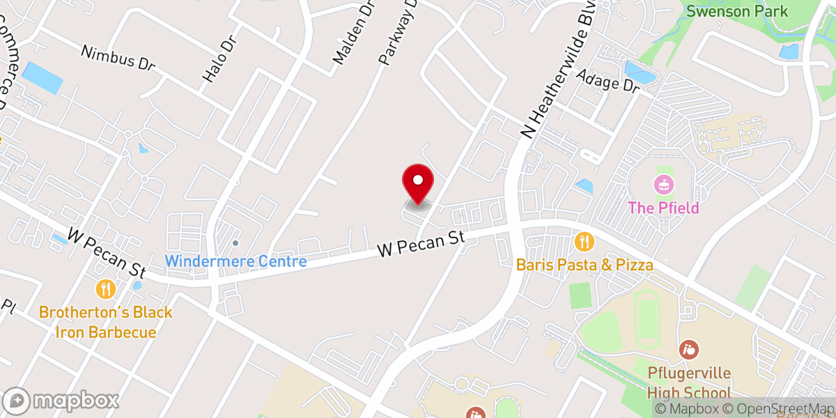 Map showing location of Tree of Life Church