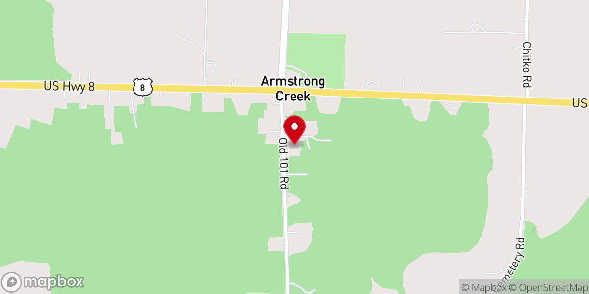Map showing location of ARMSTRONG CREEK COMMUNITY CENTER