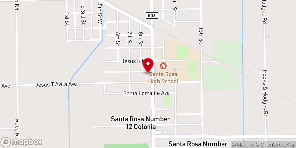 Map showing location of Valley Praise Santa Rosa
