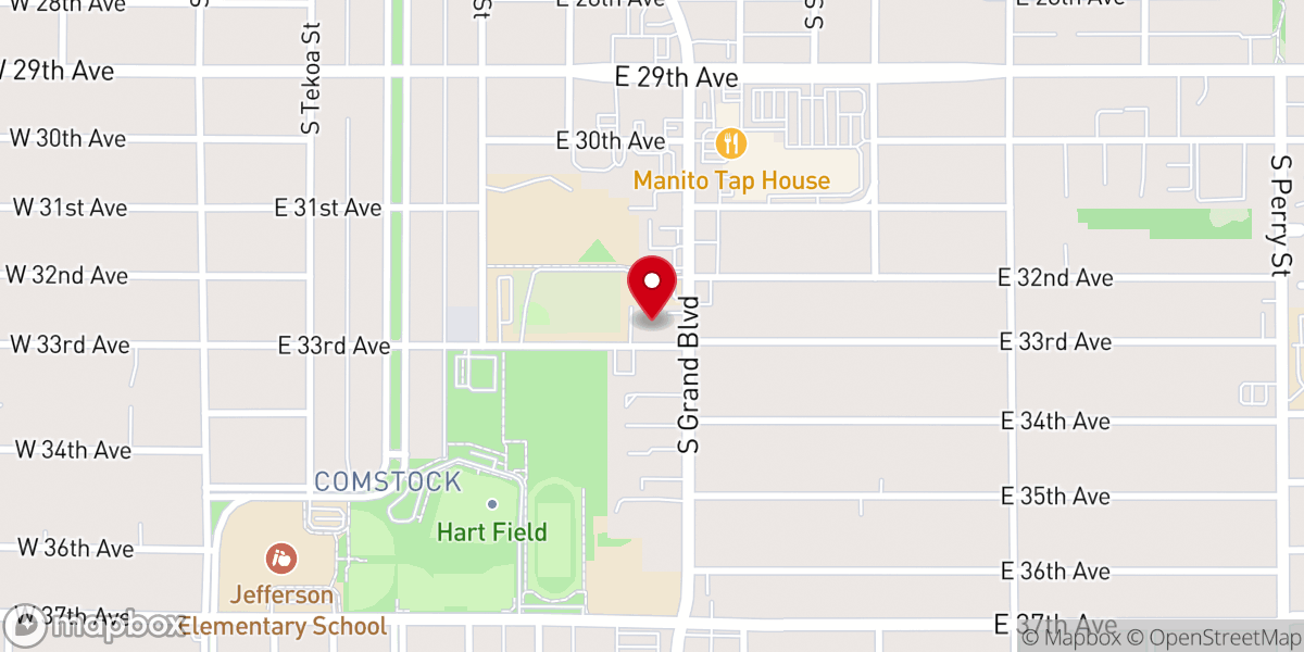 Map showing location of Manito United Methodist Church