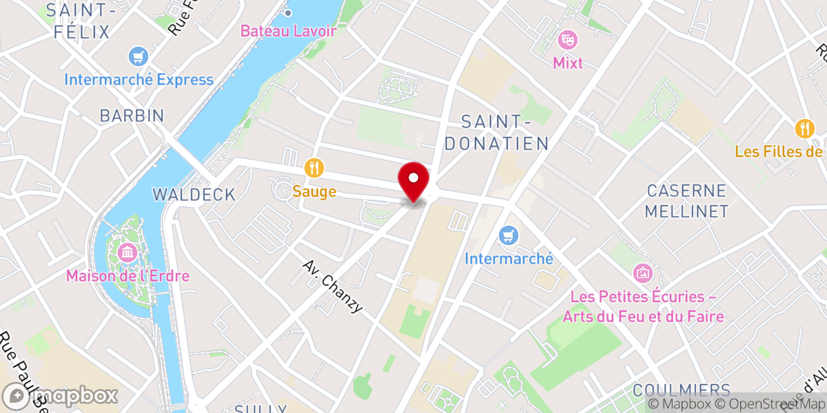 Map showing location of Communauté de la Sagesse