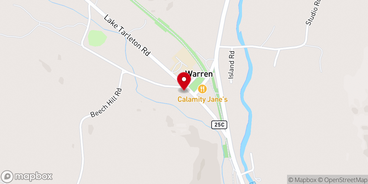 Map showing location of Moose Scoops Ice Cream