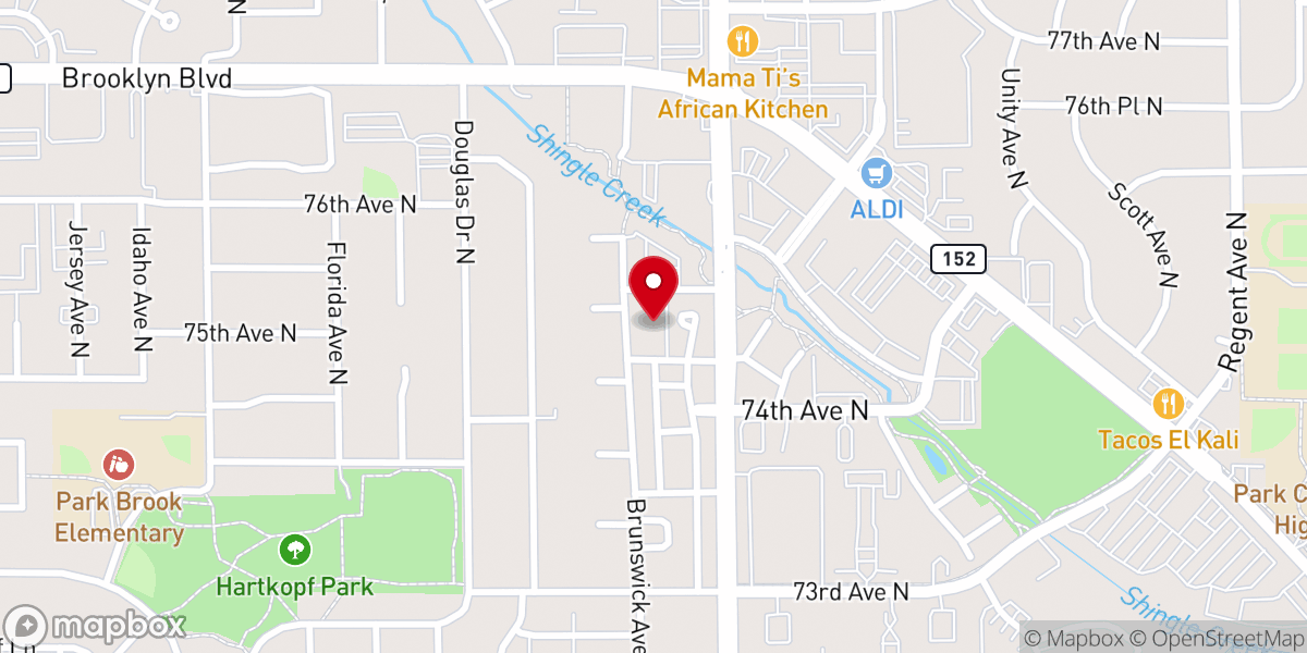 Map showing location of Christ Triumphant Outreach Ministries