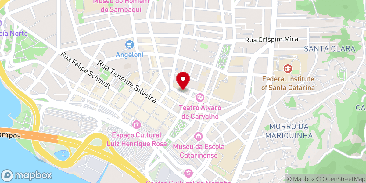 Map showing location of Igreja de Nossa Senhora do Rosário e São Benedito