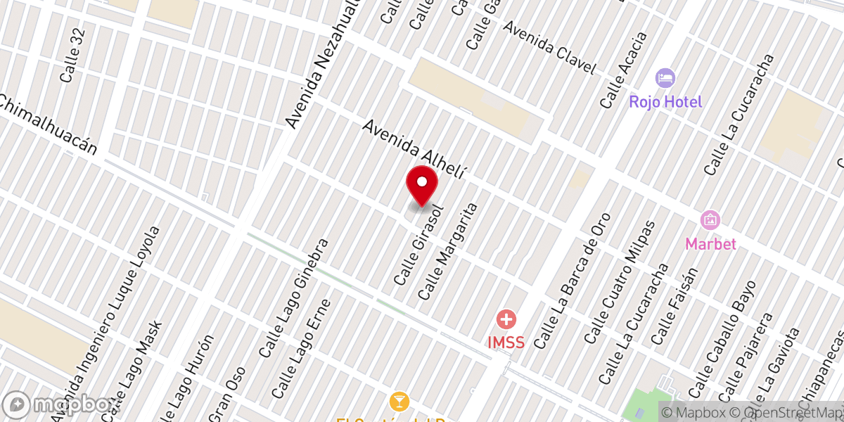 Map showing location of Iglesia Cristiana Evangélica Pentecostes Monte Sinai