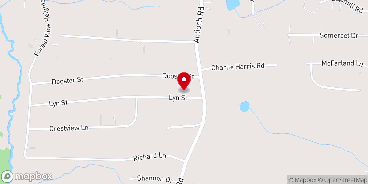 Map showing location of Church of God of Prophecy