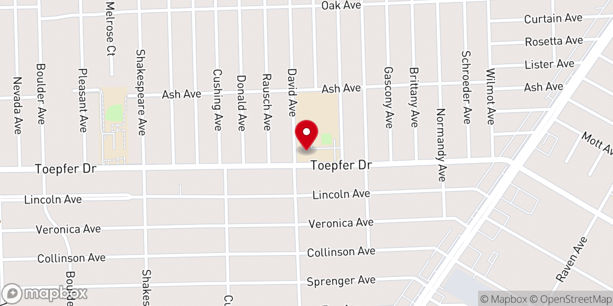 Map showing location of Love Life Family Christian Center