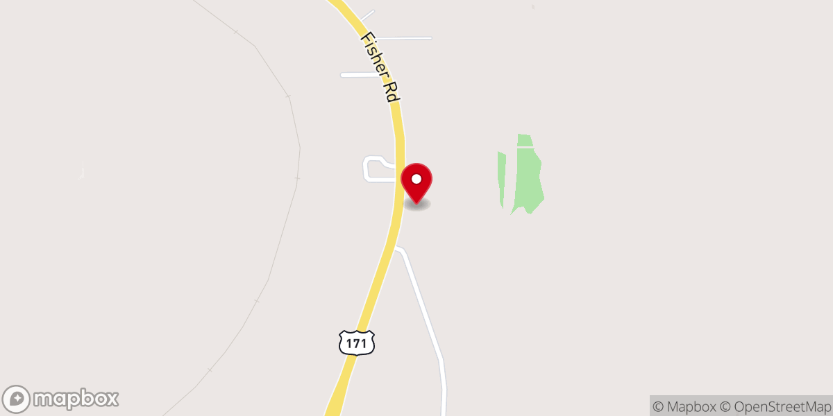 Map showing location of Bossier Parish Community College - Sabine Valley Campus