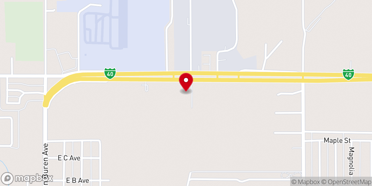 Map showing location of Elk City Convention Center