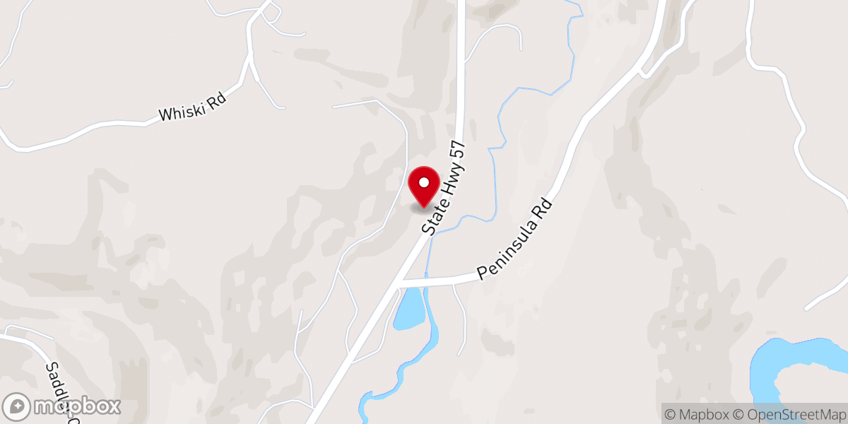 Map showing location of West Branch Bible Church
