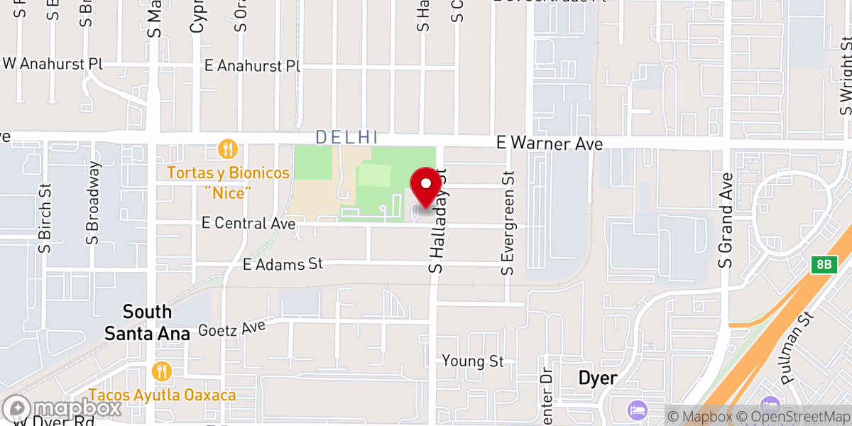 Map showing location of Our Lady of Guadalupe Delhi