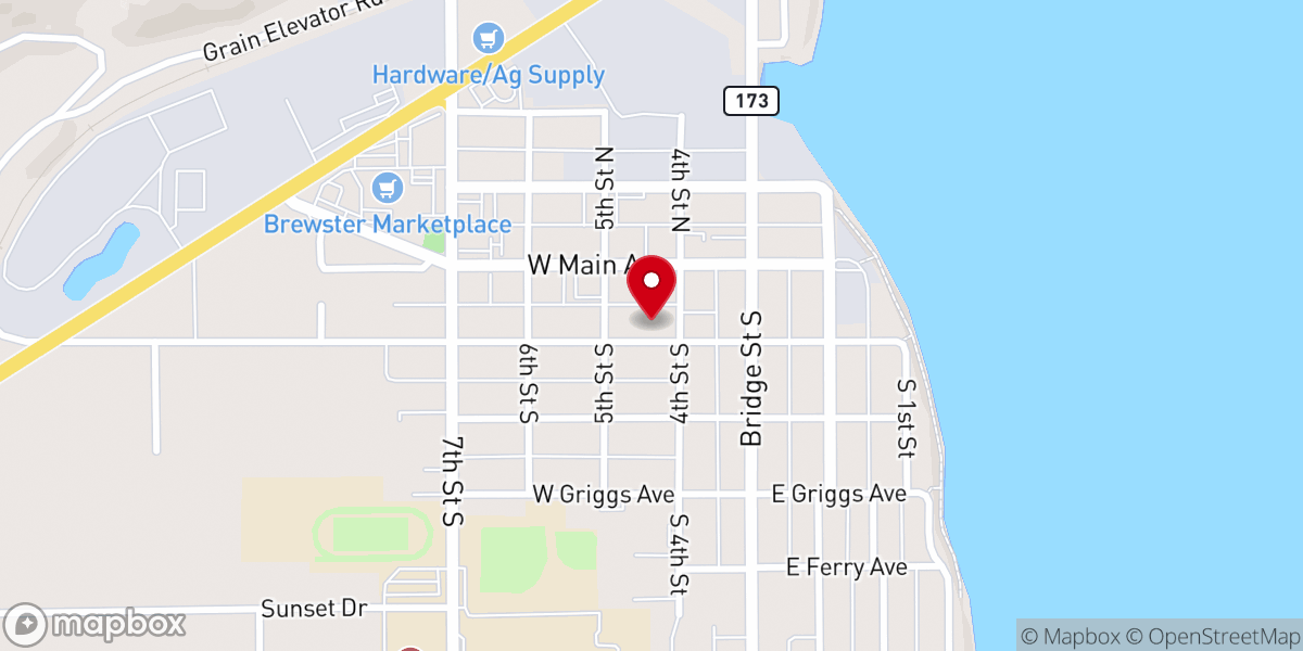 Map showing location of Barnes Chapel