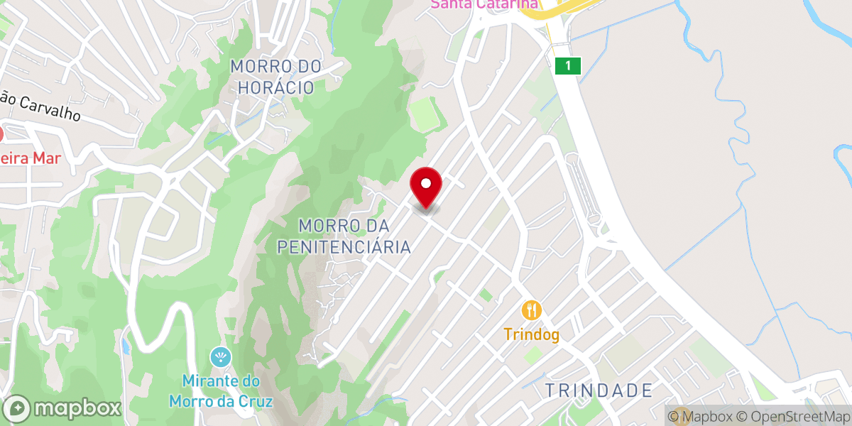 Map showing location of Igreja Batista Da Trindade