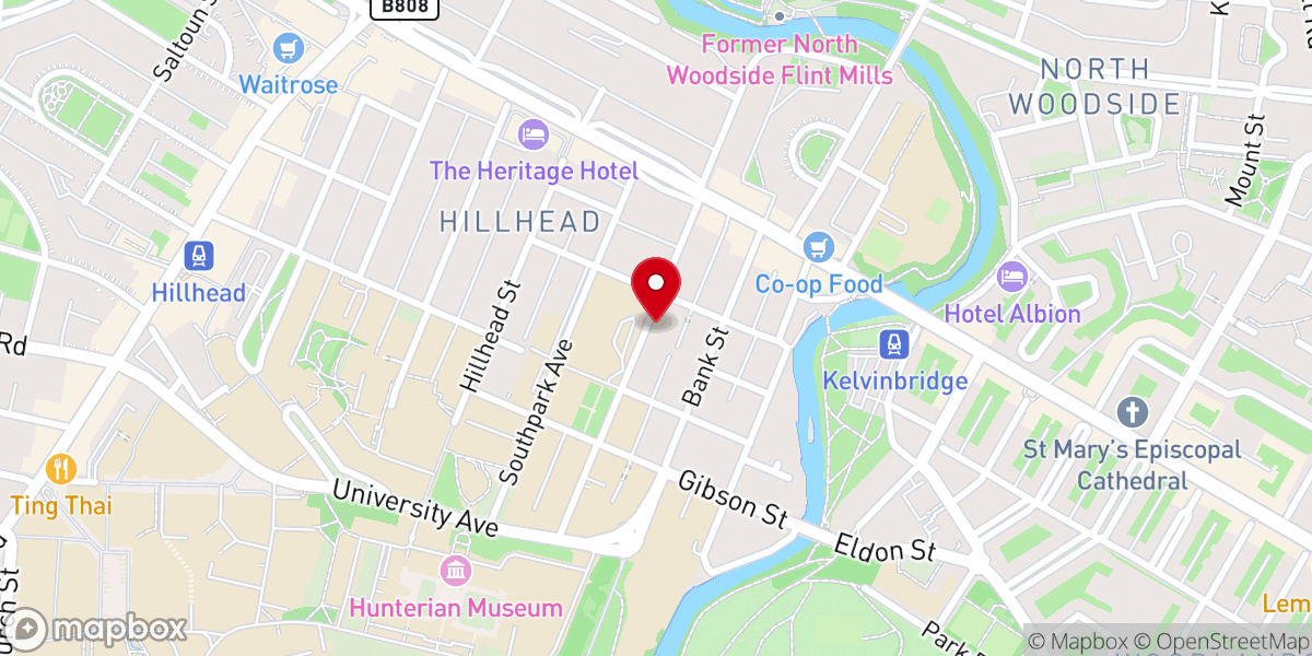 Map showing location of Dawatul Islam Glasgow