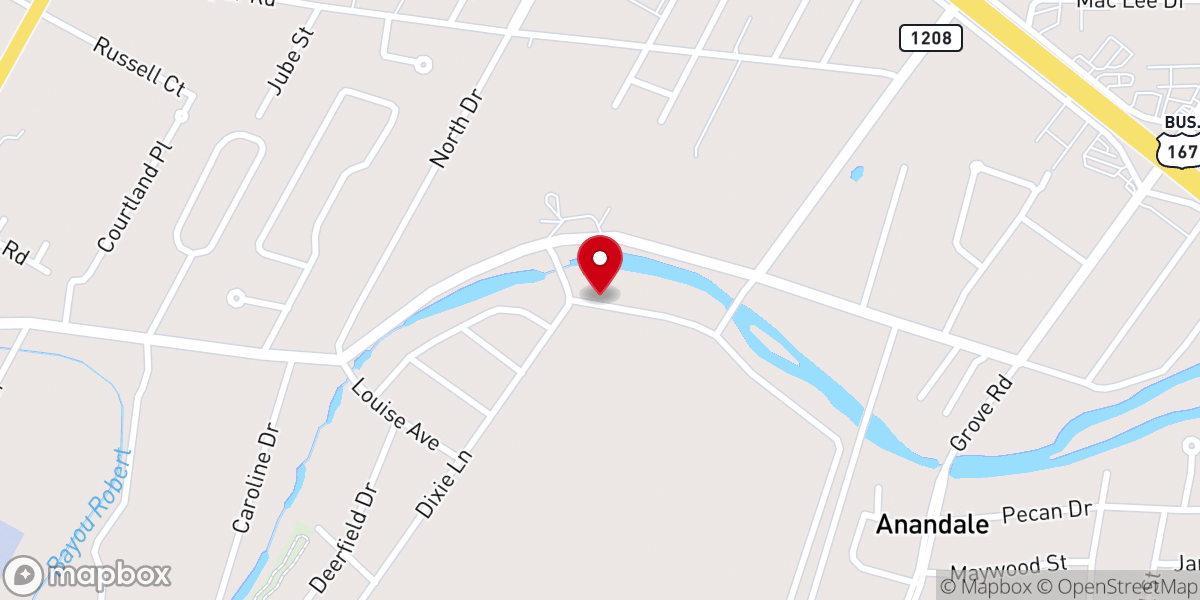 Map showing location of Spiro's Handyman Service