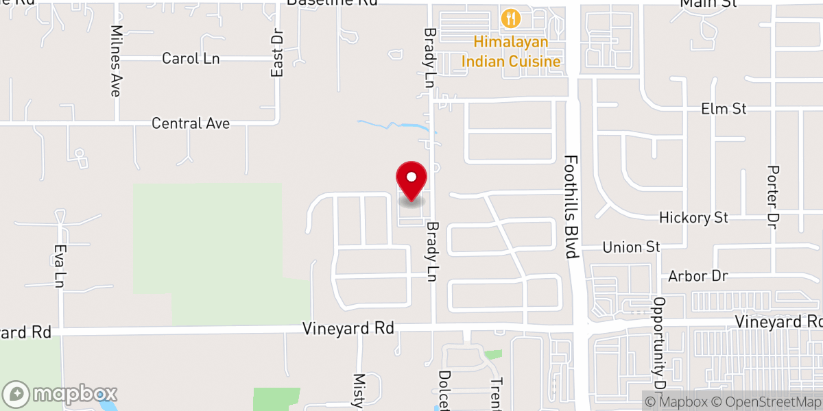 Map showing location of The Father's House Roseville