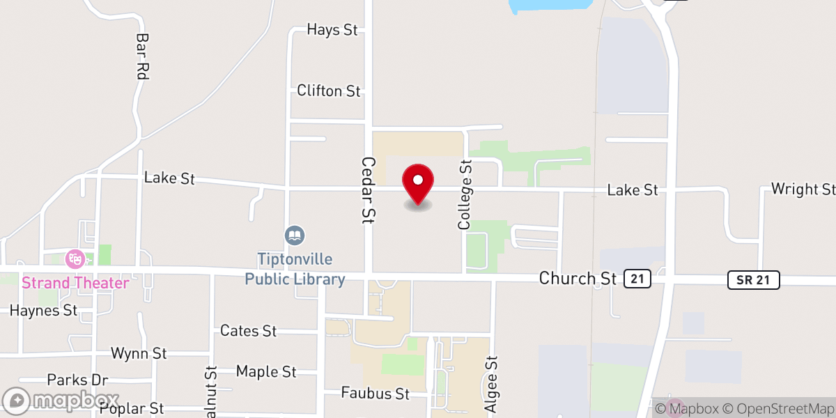 Map showing location of Emmanuel Church of God in Christ