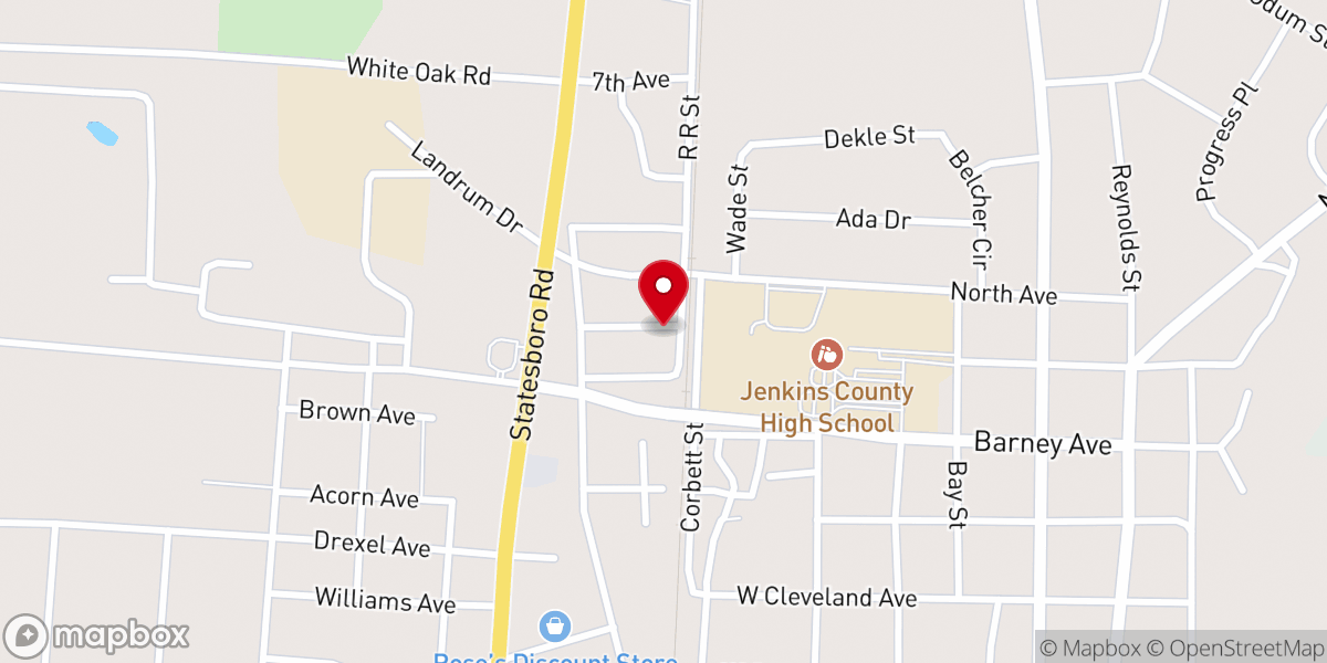 Map showing location of New Jerusaleum Church-God In