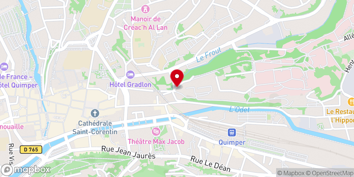 Map showing location of Chapelle du Saint-Esprit (ancien Hôpital Laënnec)
