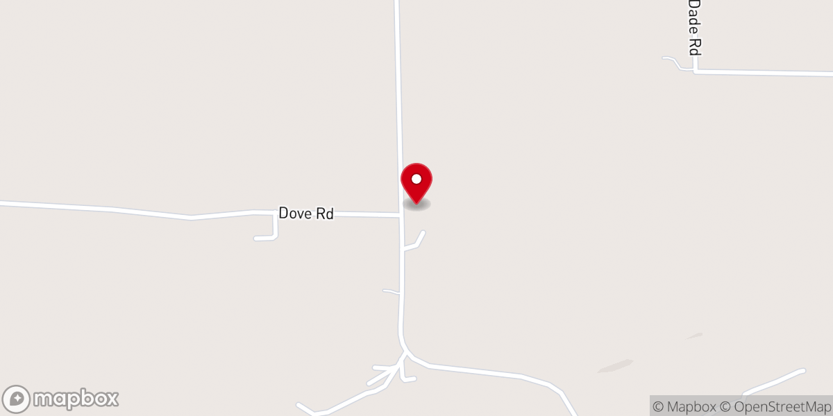 Map showing location of Russ Church