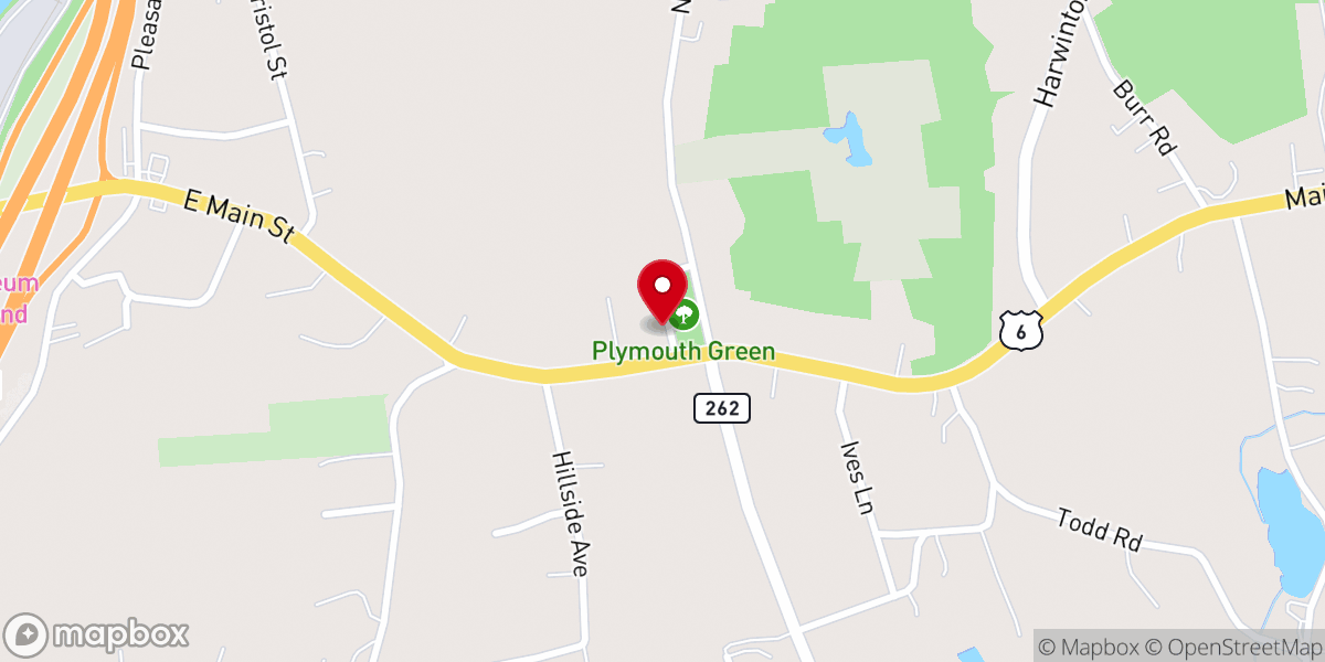 Map showing location of Plymouth Congregational Thrift