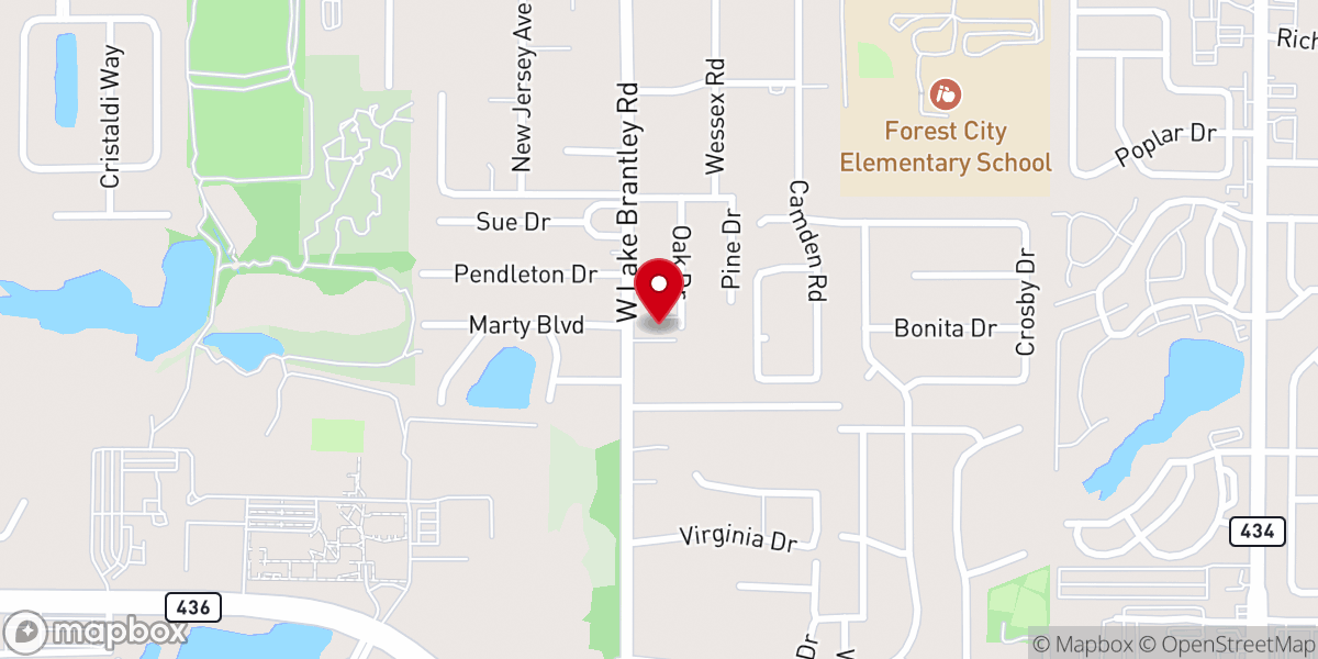Map showing location of Central Church of Christ