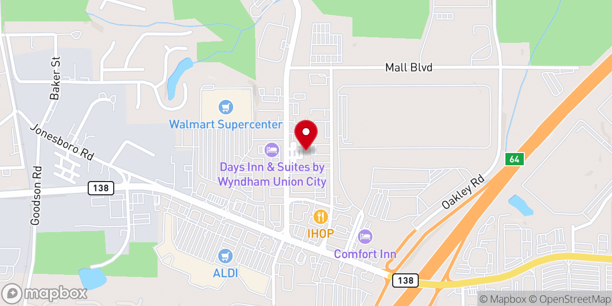 Map showing location of Harvest Community Baptist Church
