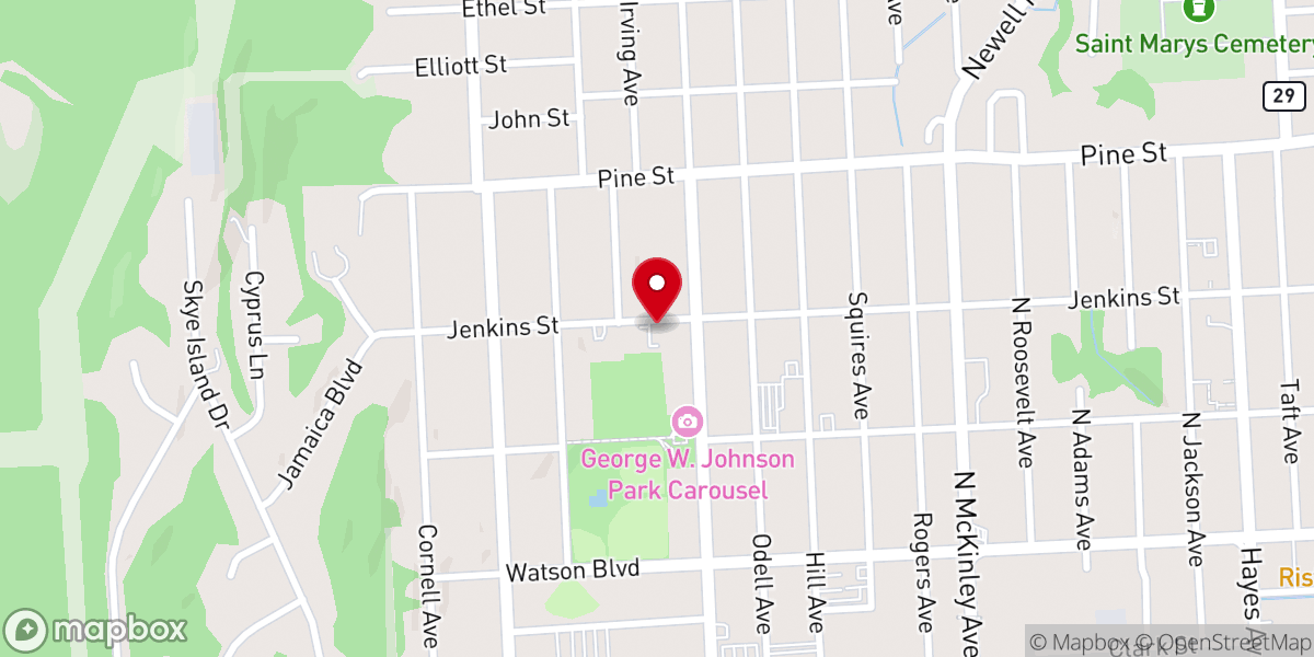 Map showing location of Saint Anthony Food Pantry - Food Distribution Center