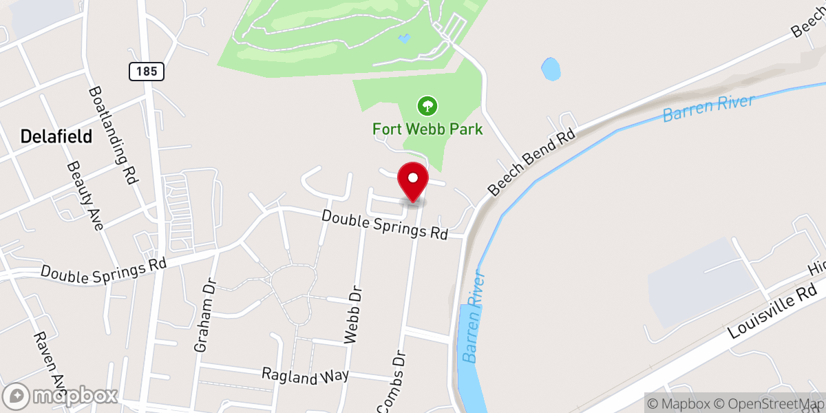 Map showing location of Cottage Chapel Seventh-day Adventist Church