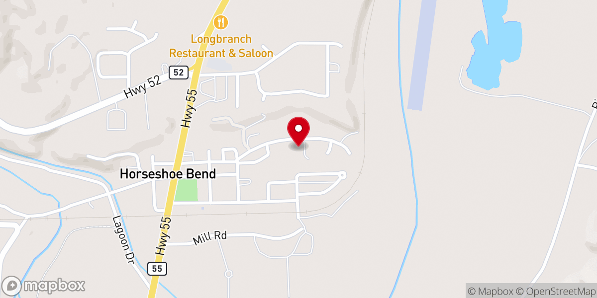 Map showing location of Bend Southern Baptist Church