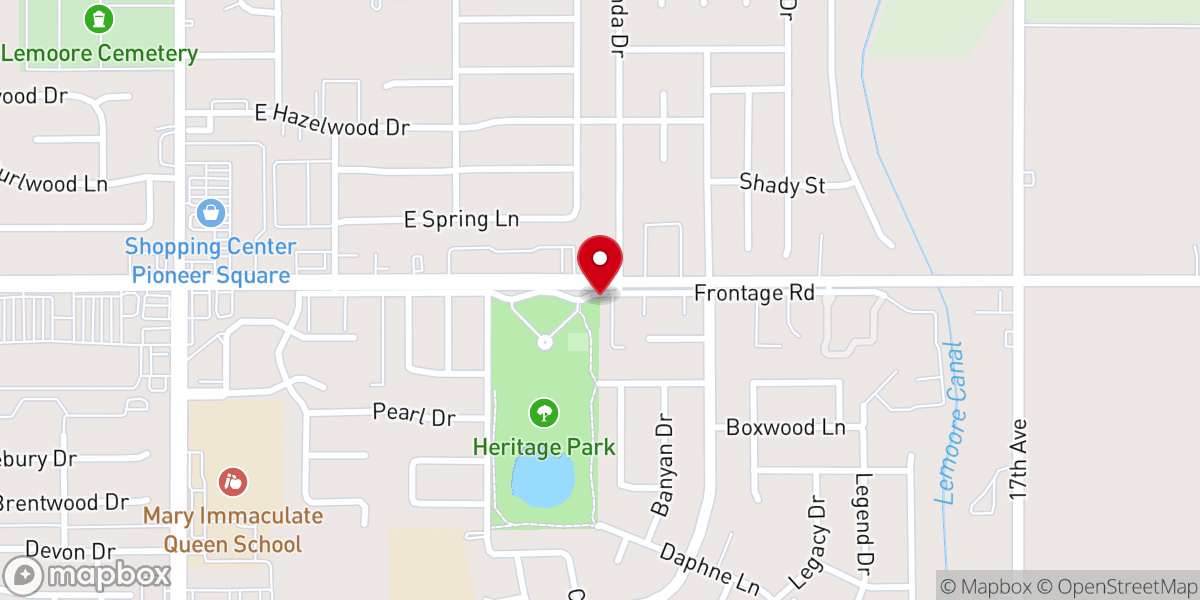 Map showing location of Heritage Park