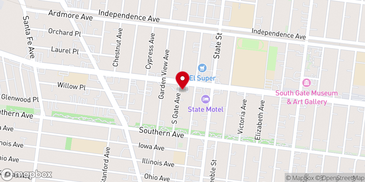 Map showing location of St. Helen Catholic Church