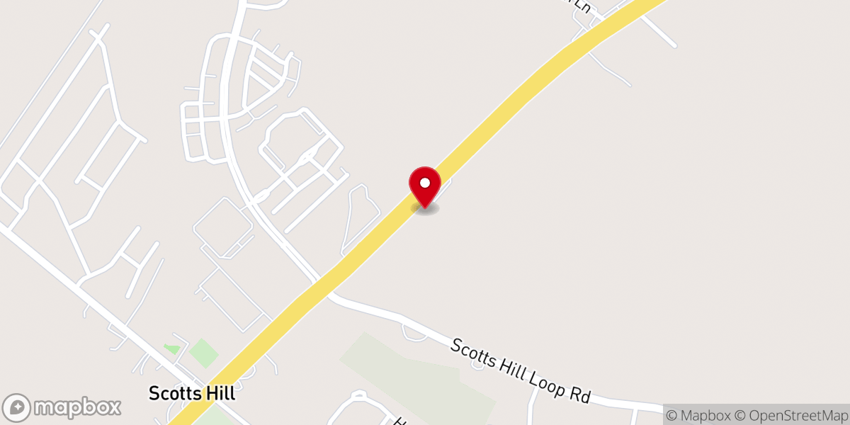 Map showing location of Old Scotts Hill AME Church