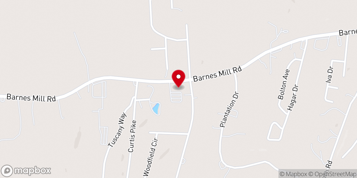 Map showing location of Bluegrass Bible Fellowship