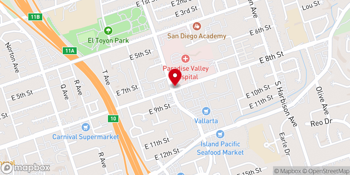 Map showing location of Pentecostal Missionary Church of Christ Fourth Watch